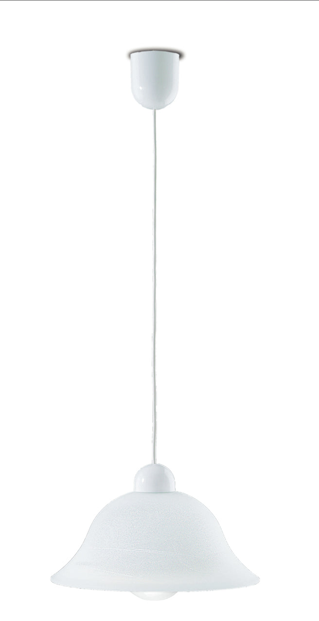 Sospensione per cucina in vetro a campana con bordi colorati in diversi colori 1XE27 non incl. SETTECENTO Sospensione per cucina in vetro a campana con bordi colorati in diversi colori 1XE27 non incl. SETTECENTO
